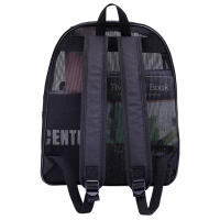 Mochila De Moda Para Mujer Transparente Y Ligera Malla Pesada Para Niños Y Niñas Negro Bolsa De Hombro De Viaje - details 9
