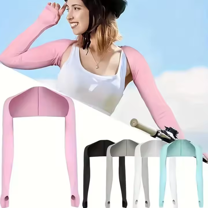 Pantalla De Golf Para Mujer Protección Solar Con Mangas Deportivas Para Ciclismo Al Aire Libre Protección De Hombros Unisex - 1