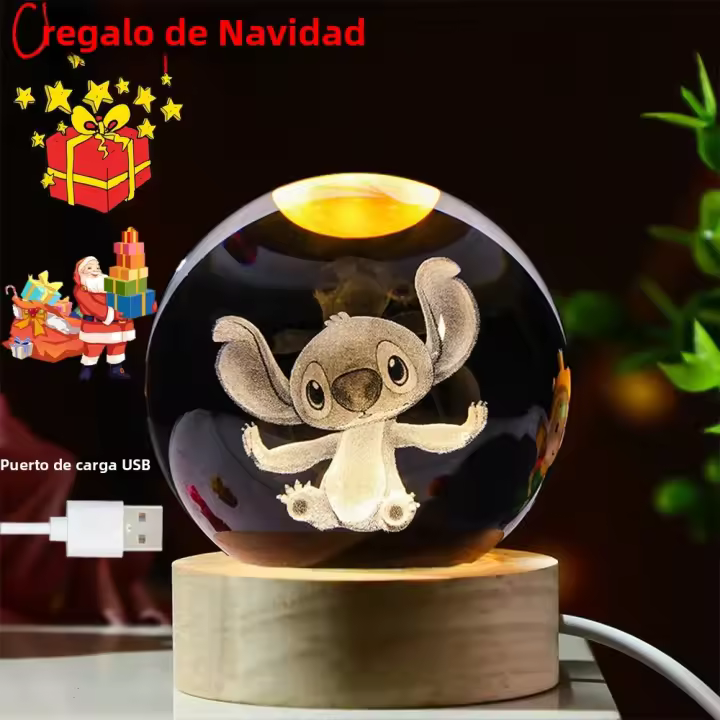 Luz Nocturna De Cristal 3D 6cm Con Astronauta Y Sistema Solar Sistema De Saturno Vía Láctea Cristal Planetario Regalo Para Niños - 1