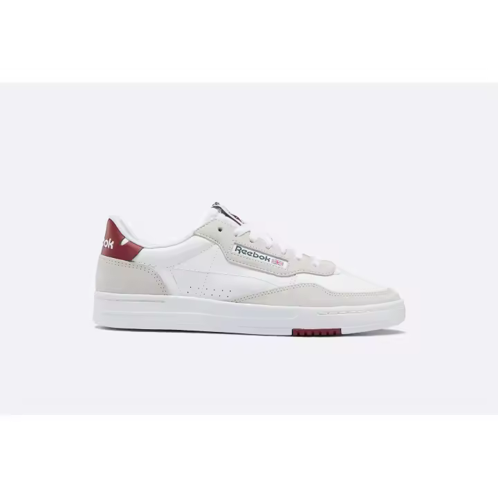 Zapatillas Reebok Court Peak Blancas y Burdeos - 1