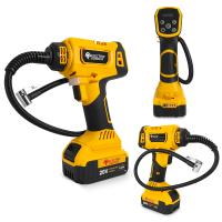 Bomba De Aire Para Neumáticos De Coche 830kpa Sin Cable Pantalla Digital Con Luz LED Compatible Con Batería Dewalt 20V Amarilla - details 2