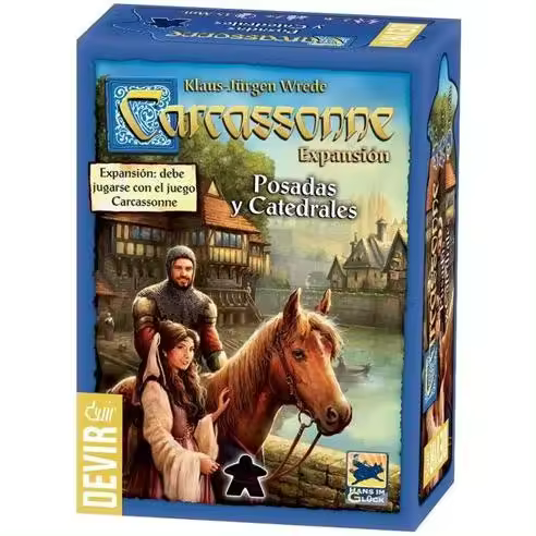 Devir Carcassone Expansión: Posadas y Catedrales - Juego de Mesa - 1