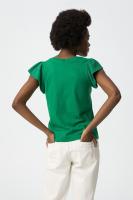 Camiseta kira verde. Camiseta de algodón con un color súper vivo y favorecedor parta esta temporada. - details 3