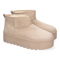 PuntoSalao Botas australianas con plataforma y pelo mujer color beige 6BKA - Botas australianas con plataforma y pelo suave mujer color beige : La bota australiana con pelo más de moda... - details 0