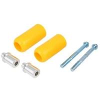 Motorcycle Frame Slider Falling Crash Protector Anti Dropping Engine Protection Crash bobbin 2PCS Yellow - details 0
