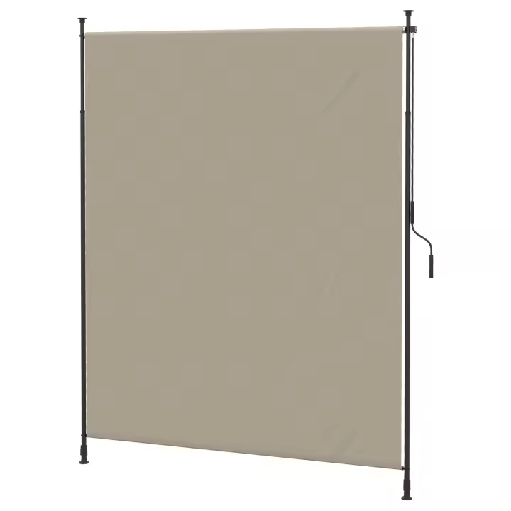 Toldo vertical 200x292 cm Toldo vertical Toldo retráctiles Toldos laterales ajustables Paraventos de Aluminio Arena color - 1