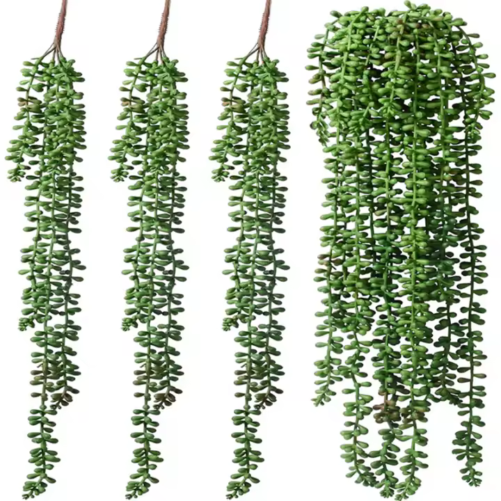 1pc Planta Artificial De Hierba Falsa Para Navidad Decoración De Jardín Exterior Arco De Boda Fiesta De Vacaciones Colgante En La Pared - 1