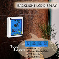 Estación Meteorológica Digital Inalámbrica Con Pantalla Táctil Sensor De Clima Exterior Y Luz De Fondo Termómetro Y Higrómetro Para Interior Y Exterior - details 8