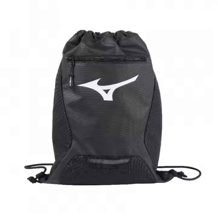 Mochila Cinch 33EYB560, Marca Mizuno, Color Negro, Talla Única, Unisex - 1