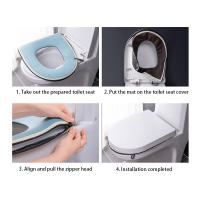 Cubierta De Inodoro Universal Con Manija Almohadilla Suave Y Cálida Para Baño Accesorios De Inodoro Ecológicos Y Stockeados - details 1