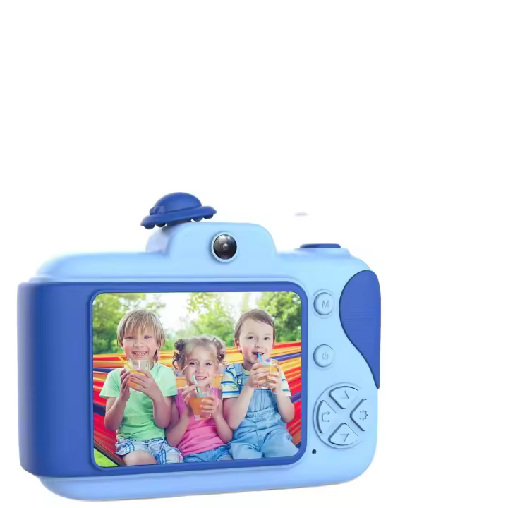 Camara digital infantil, itshiny M1925, para niños 2,4" , 1080p HD, 12MP, , AZUL, NUEVO--- ( TARJETA MICRO SD 64GB) - 1