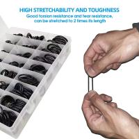 Kit De 740 Piezas De Anillos De Borracha Para Sellado Nitrilo NBR Tamaños Diversos Aros De Goma Para Reparación Automotriz Y Plomería - details 6