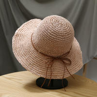 Sombrero De Playa Para Mujer Verano Protección UV Algodón Y Paja Tejida Amplio Para Aventuras Al Aire Libre Y Costeras - details 3