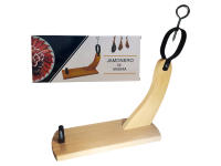 HAPPY FRIENDS Jamonero de Madera y Acero + Cuchillo Jamonero Acero Inoxidable | Soporte de Jamón | Soporte para pata y paleta de Jamón serrano e ibérico | Cuchillo Jamonero Acero Inox. | Fácil de Limpiar | Dos Modelos de Soporte a Elegir - details 4