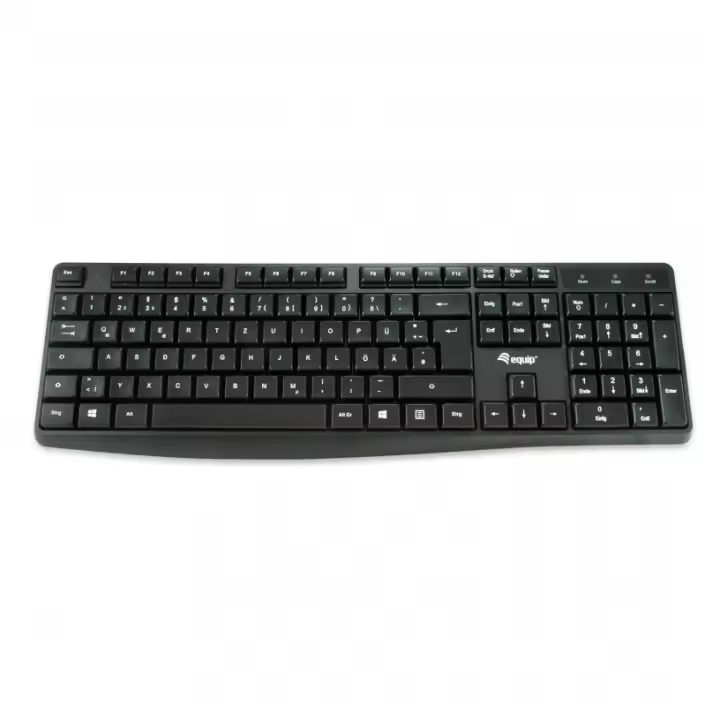 Equip Teclado USB Negro para Oficina y Hogar con 105 Teclas Suaves Al Tacto - 1