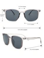 Gafas De Sol Cuadradas Unisex Para Moda Y Viajes Al Aire Libre. Protección UV400 Para Uso Diario. Lentes De Policarbonato. - details 5