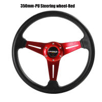 Volante De Simulación De Carreras 350mm/14 Pulgadas Universal De Aluminio Y Cuero PU Para Juegos De Carreras - details 8