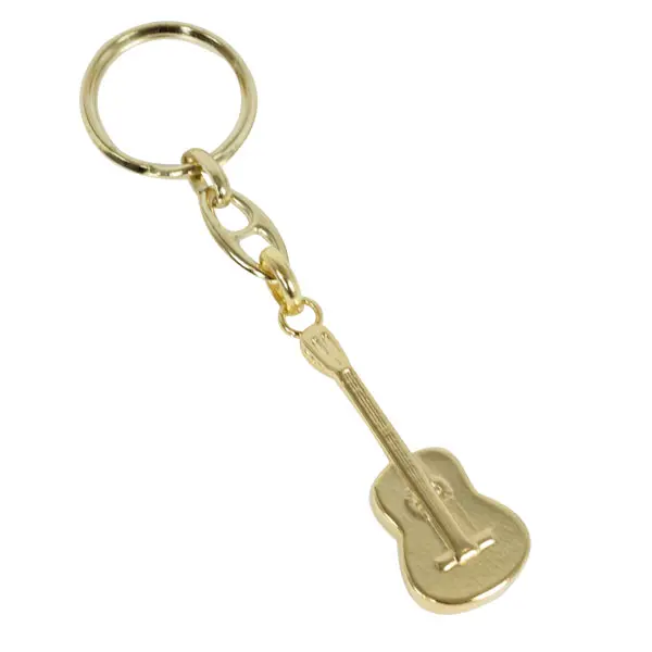 llavero guitarra clasica ftl012 color dorado medida: 5,5cm - 1