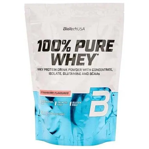 Biotech Usa 100% Pure Whey Strawberry 454G - 1