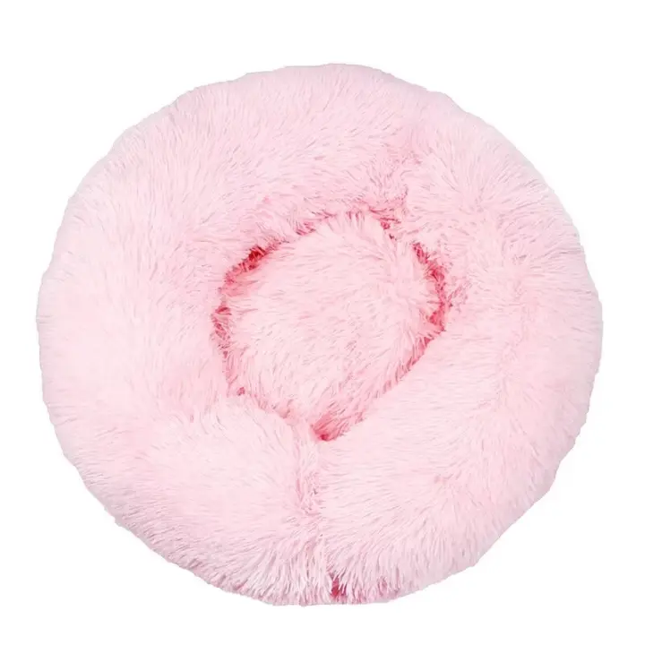 Cojín Suave y Esponjoso para Cama para Gatos, Lavable para Perros y Gatos (Rosa Claro, 50 cm), Sunny - 1