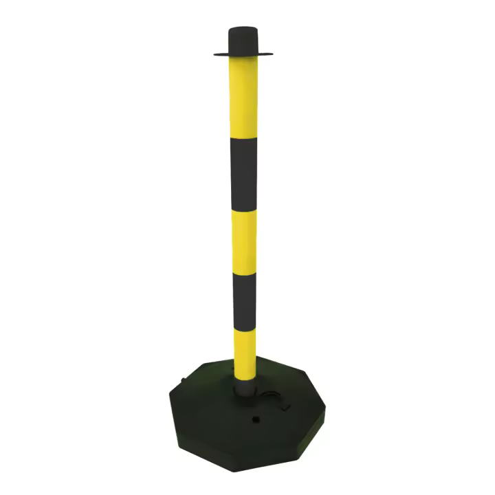 Poste Señalización Cadenas Base Rellenable - 1