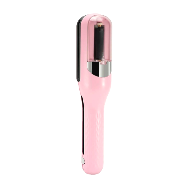 Blue Ray del Cabello-Interceptor Automático para un Corte Seguro y Preciso, Recortadora Eléctrica de Puntas Abiertas with Barería Recargable Type C, Diseño Portátil y Cuidado, peine de Doble Cara para un Cabello Perfecto (Unique Negro color)