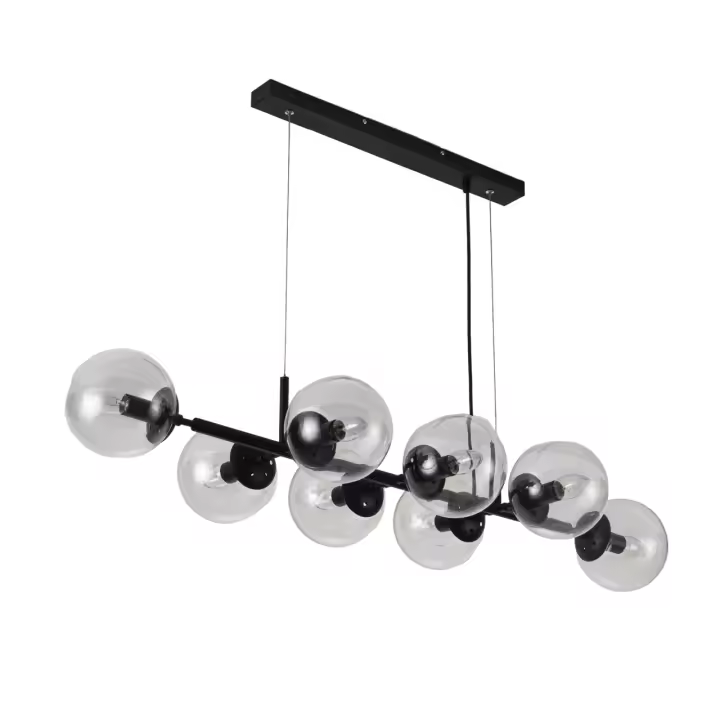 Ledkia Lámpara Colgante Metal y Cristal Wassily 8 Focos - 1