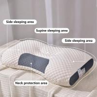 Almohada De Masaje Para El Cuello 100% Algodón No Colapsa Ni Deforma Soporte Para La Vertebra Cervical Ayuda Al Sueño Almohada Rectangular Sólida - details 1