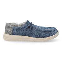 PuntoSalao Deportivas planas cómodas para hombre color azul VRAE-68 - details 1