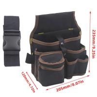 Bolsa De Almacenamiento Multifuncional Para Herramientas Electricista Con Cinturón Bolsa De Pecho Para Taladro Organizador De Herramientas Con Llave De Fijación - details 2