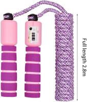 Cuerda de saltar para niños con contador (morada), ajustable para fitness y ejercicio para niños y niñas. - details 2