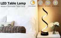 Lámpara De Mesa Para Dormitorio Luz De Noche Moderna LED Ajustable Para Sala De Estar Oficina Con Soporte Para Teléfono Móvil - details 0