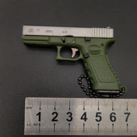 Pistola De Juguete Metálica Miniatura 1:3 G17 Con Llavero Desmontable Semi-acero Inoxidable Para Niños Ornamento Colgante DIY - details 7