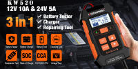 KONNWEI KW208 Prueba De Batería De Coche 12V 100 a 2000CCA Analizador De Circuito De Carga Y Arranque Herramientas De Batería 12 Volts - details 1
