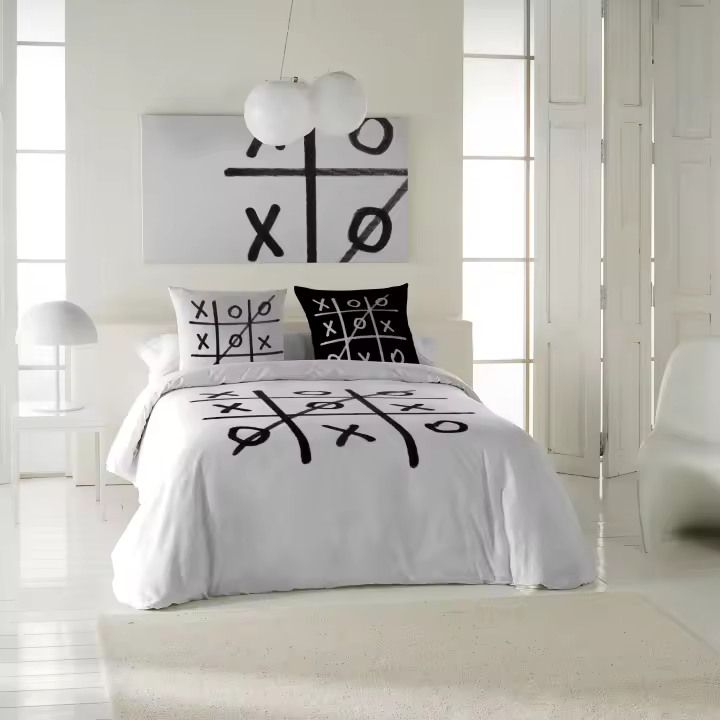 ICEHOME - Funda Nórdica Estampada - Algodón Extrasuave - Incluye Funda Nórdica  + 1 o 2 Fundas de Almohada - 6 Modelos Diferentes - Funda de Edredón Fabricada en España - Cama 90/135/150/180 cm - 1