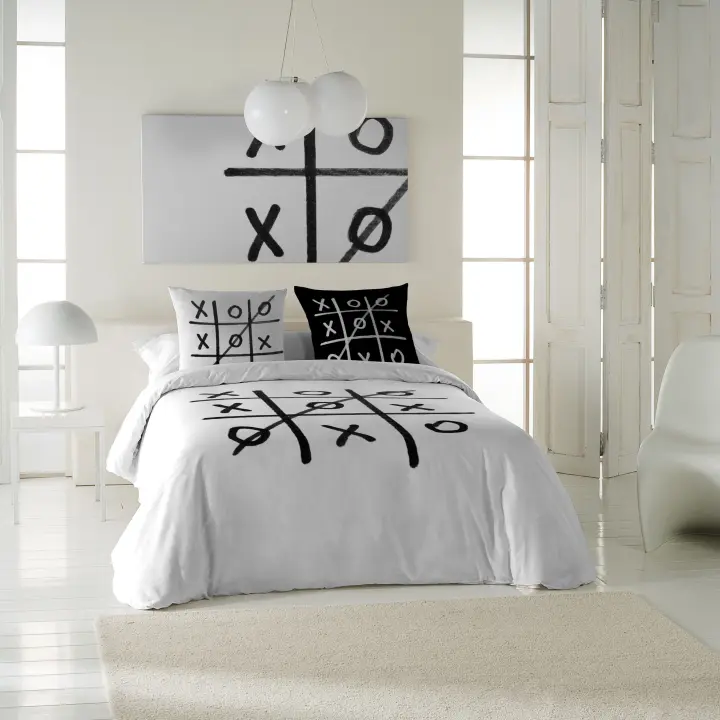 ICEHOME - Funda Nórdica Estampada - Algodón Extrasuave - Incluye Funda Nórdica  + 1 o 2 Fundas de Almohada - 6 Modelos Diferentes - Funda de Edredón Fabricada en España - Cama 90/135/150/180 cm - 1