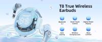 T8 pro Auriculares Bluetooth TWS Con Pantalla Digital LED Inalámbricos In-ear Para Xiaomi Huawei iPhone Auriculares Con Cancelación De Ruido Y Luz LED Transparente - details 0