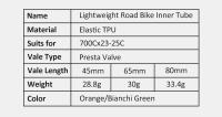 Llanta De Bicicleta De Carretera TPU 700Cx23-25C 28 Pulgadas Super Ligera Con Válvula Presta Para Carreras De Bicicleta - details 2