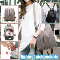 Mochila Casual Para Mujer 2023 Nylon Sólido Bolsa Escolar Moda Con Correa Desmontable Bolsa De Hombro Estilo Preppy - details 1