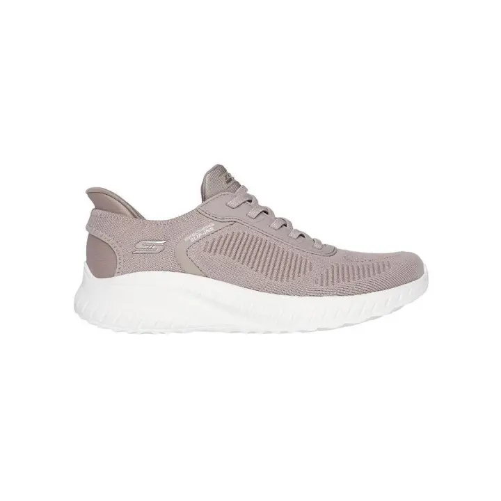 Zapatilla Mujer Skechers Bobs Squad Slip-ins Beige - 1
