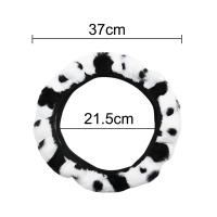Funda Para Volante De Coche Universal De Peluche Gruesa Y Suave Caliente Decoración Interior Moda Búfalo Accesorios Automotrices - details 9
