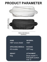 Cubierta De Parabrisas Para Coche 150x70cm Protección Contra Nieve Y Sombra 190T Tejido Plateado Protector Frontal De Escarcha Y Sol - details 10