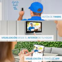 NIVIAN Mirilla Digital WiFi - Cámara vídeo Full HD con Batería y Timbre, Audio Bidireccional, Detección PIR y Visión Nocturna | App y Control por Smartphone - details 1