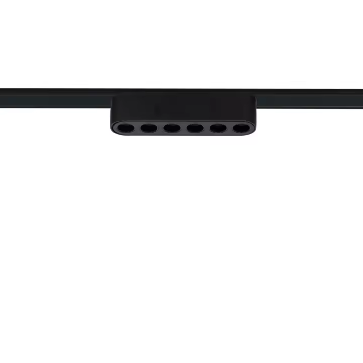 Ledkia Foco Carril Lineal LED Magnético 25mm SuperSlim 6W 48V Negro Optic 120mm 2700K Blanco Cálido - 1