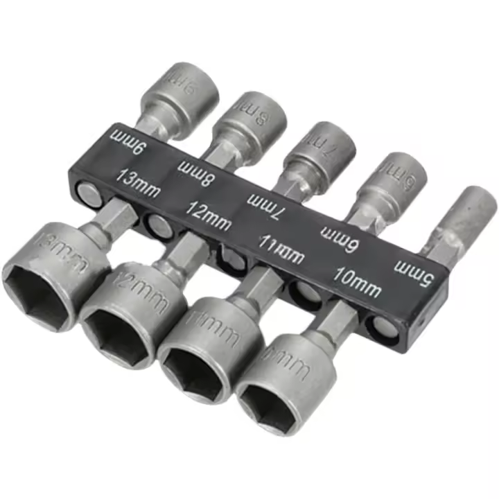 9-Piece Socket Wrench Kit Socket Set Hex Deep Socket Set Socket y Bit Set Socket Adaptador de enchufe para Ratchet Socket Driver Parts - 1