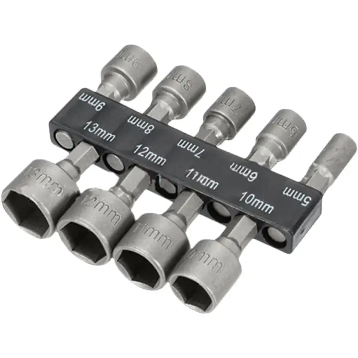 9-Piece Socket Wrench Kit Socket Set Hex Deep Socket Set Socket y Bit Set Socket Adaptador de enchufe para Ratchet Socket Driver Parts - 1