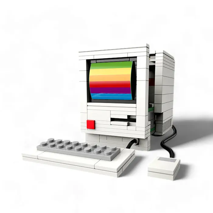 MADNESSTOYS MAQUETA BLOQUES CONSTRUCCION COMPUTER RETRO MODELS 22x6x19 Cms. - 1