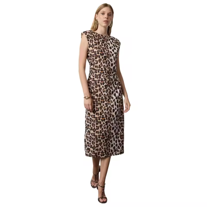 Trendyol Black Straight Cut Padded Woven Dress Twoaw25El00361 - 1