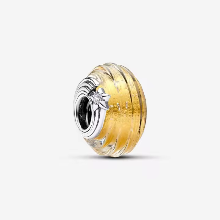 Charm Pandora 792982C01 Cristal de Murano Acanalado Estrella Fugaz - 1