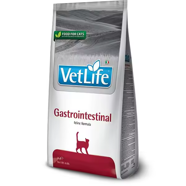 FARMINA VET LIFE CAT GASTROINTESTINAL 5KG / alimento dietético completo para gatos indicado para la reducción de trastornos agudos de la absorción intestinal. - 1